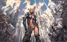 video games horns fantasy art armor short hair tera 2560x1600 wallpaper 